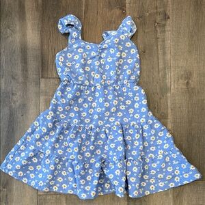 Blue Floral Kids Dress